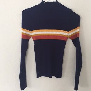 Forever 21 ribbed multi-color top